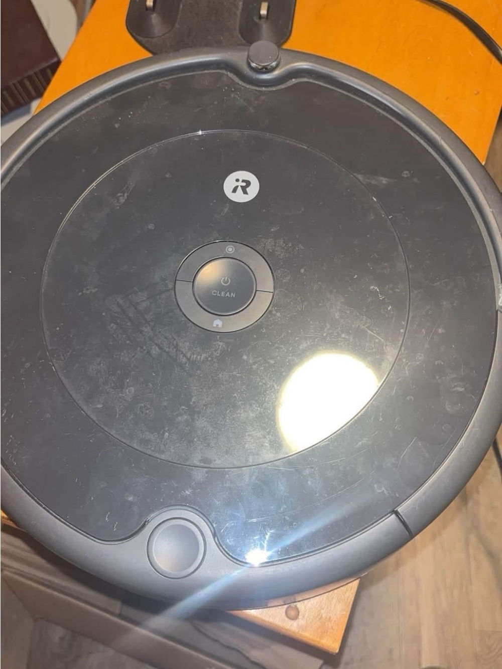 iRobot Roomba Black Robot Vacuum - Clean Button